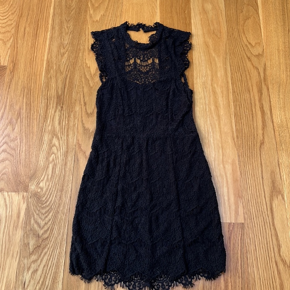 NWT Free People Black Lace Dress Size Small - Picture 9 of 15